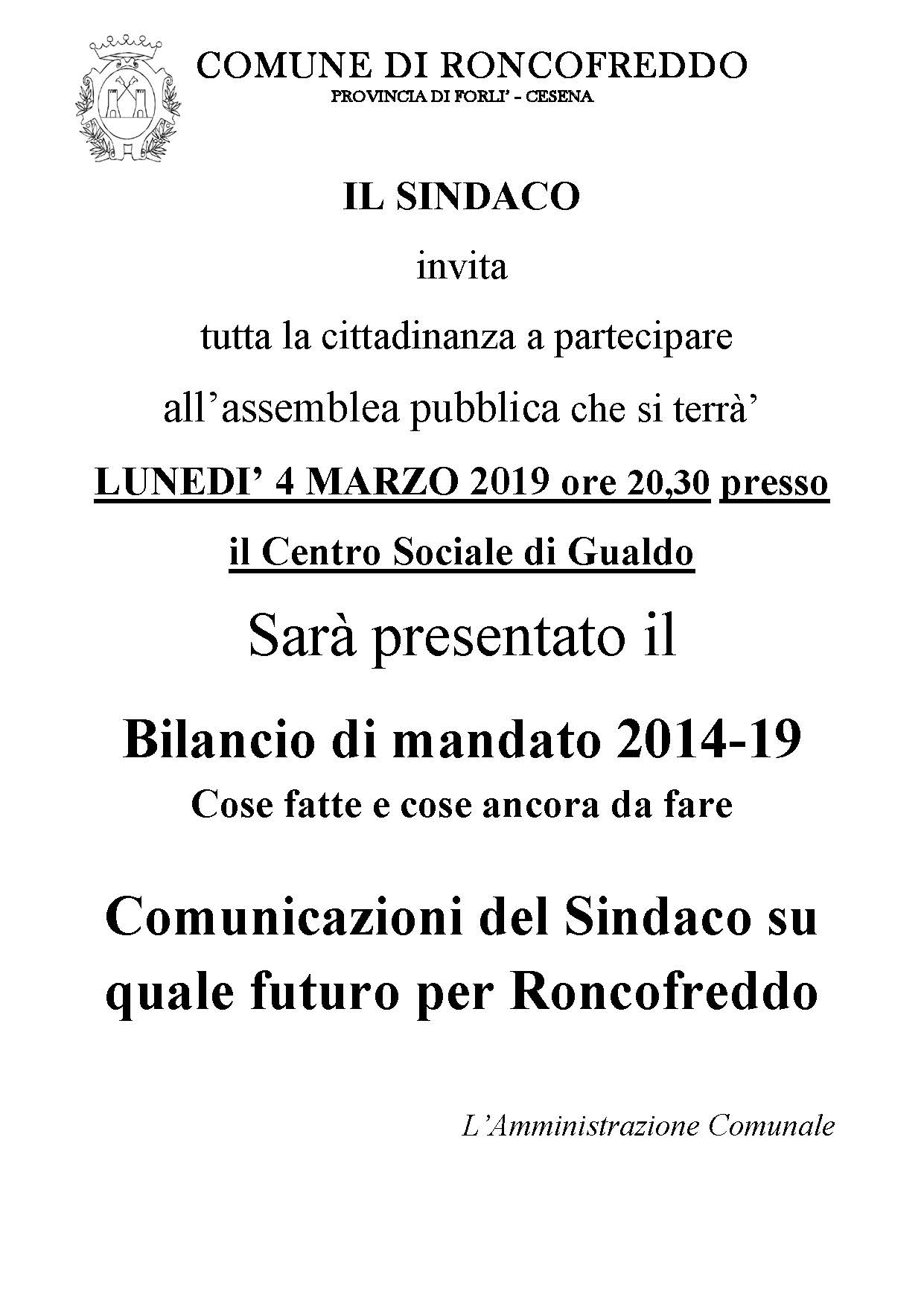 INCONTRO PUBBLICO 04.03.2019