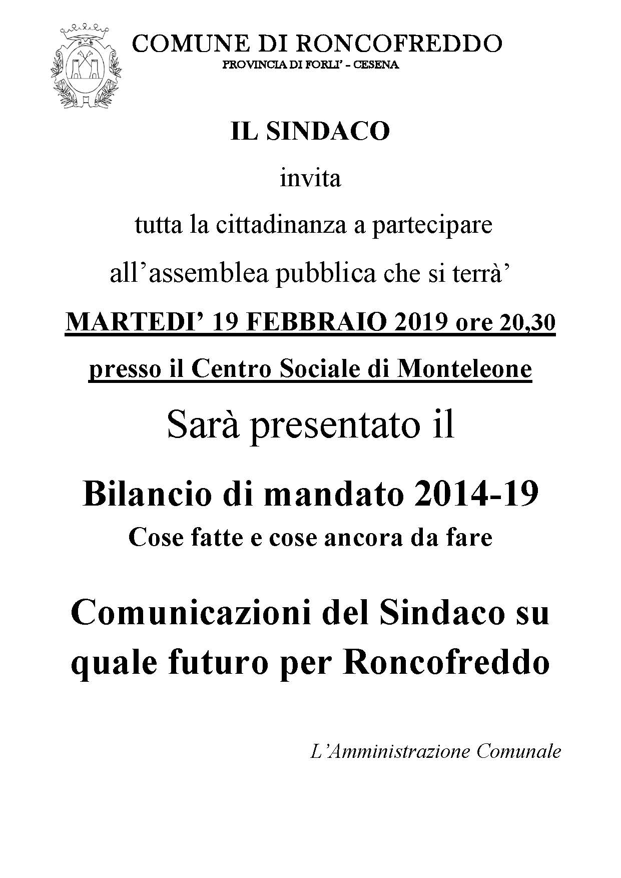 INCONTRO PUBBLICO 19.02.2019